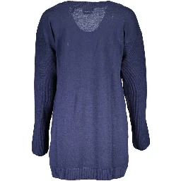 Blu Wool Women Cardigan