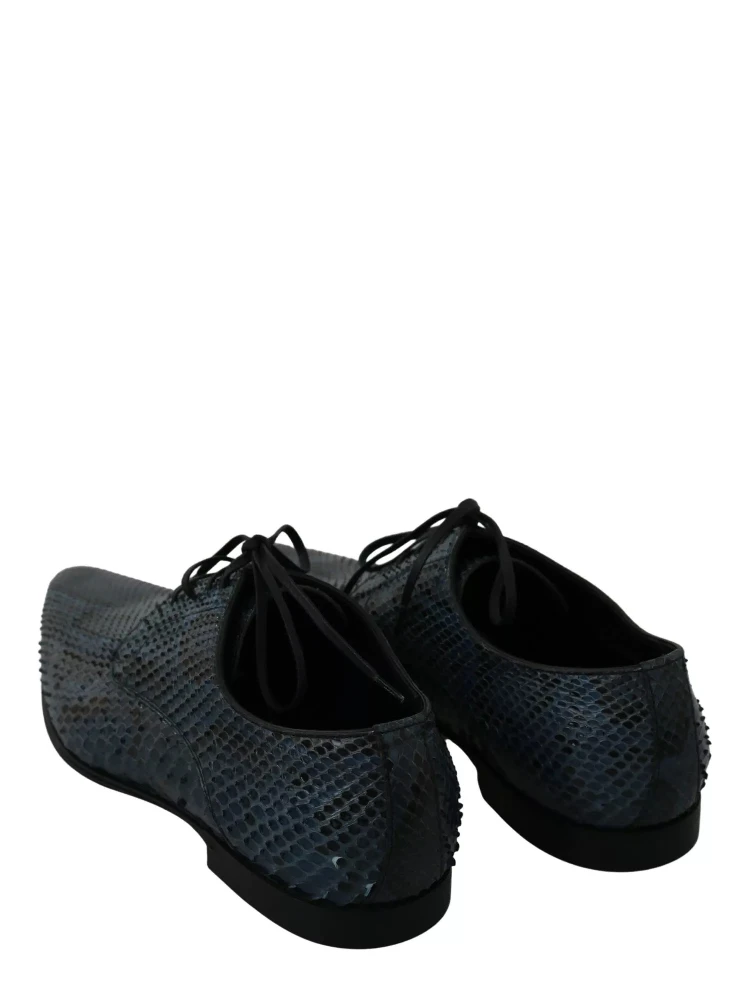 Blue Python Leather Snakeskin Shoes alternative