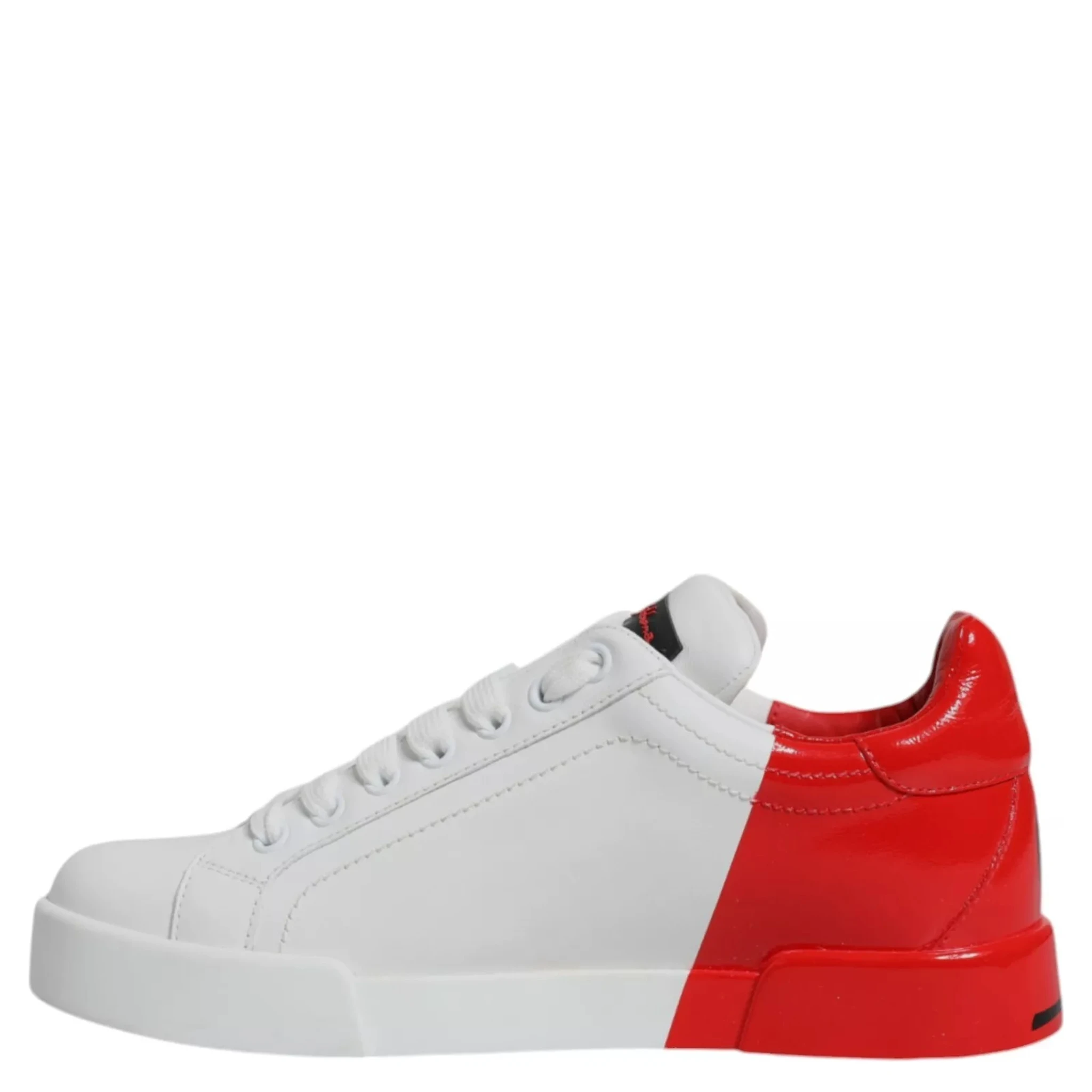 White Red Portofino Low Top Sneakers Shoes