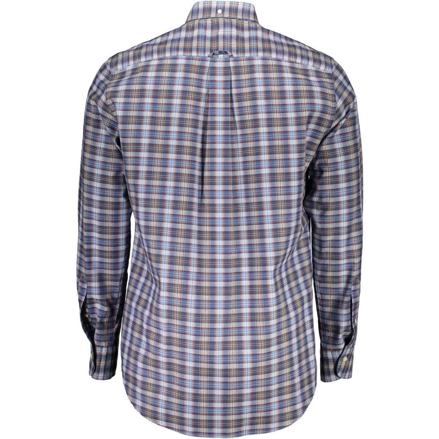 Blue Cotton Men Shirt