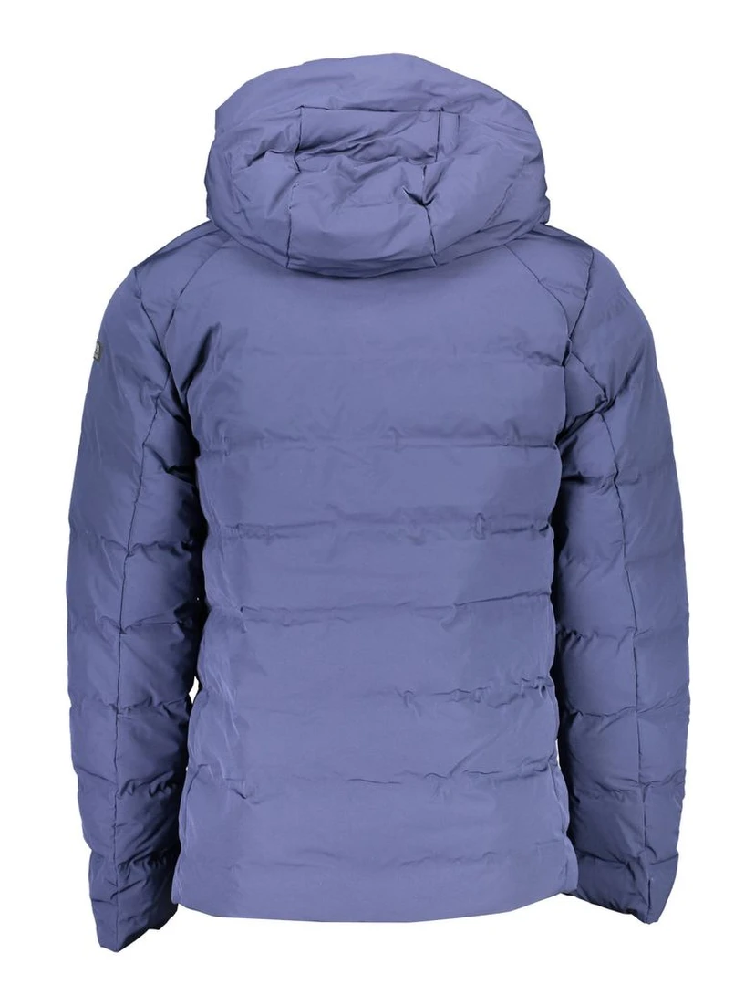 Blue Polyamide Men Jacket