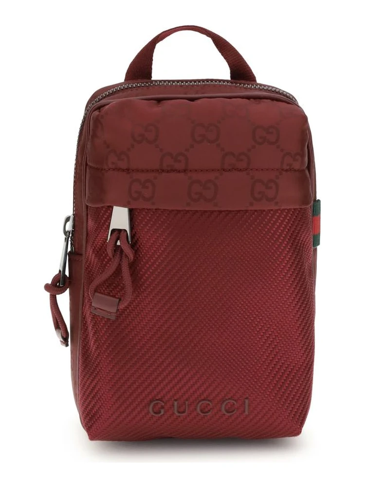 Bordeaux Polyamide Shoulder Bag