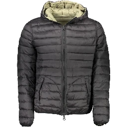 Green Nylon Men Jacket