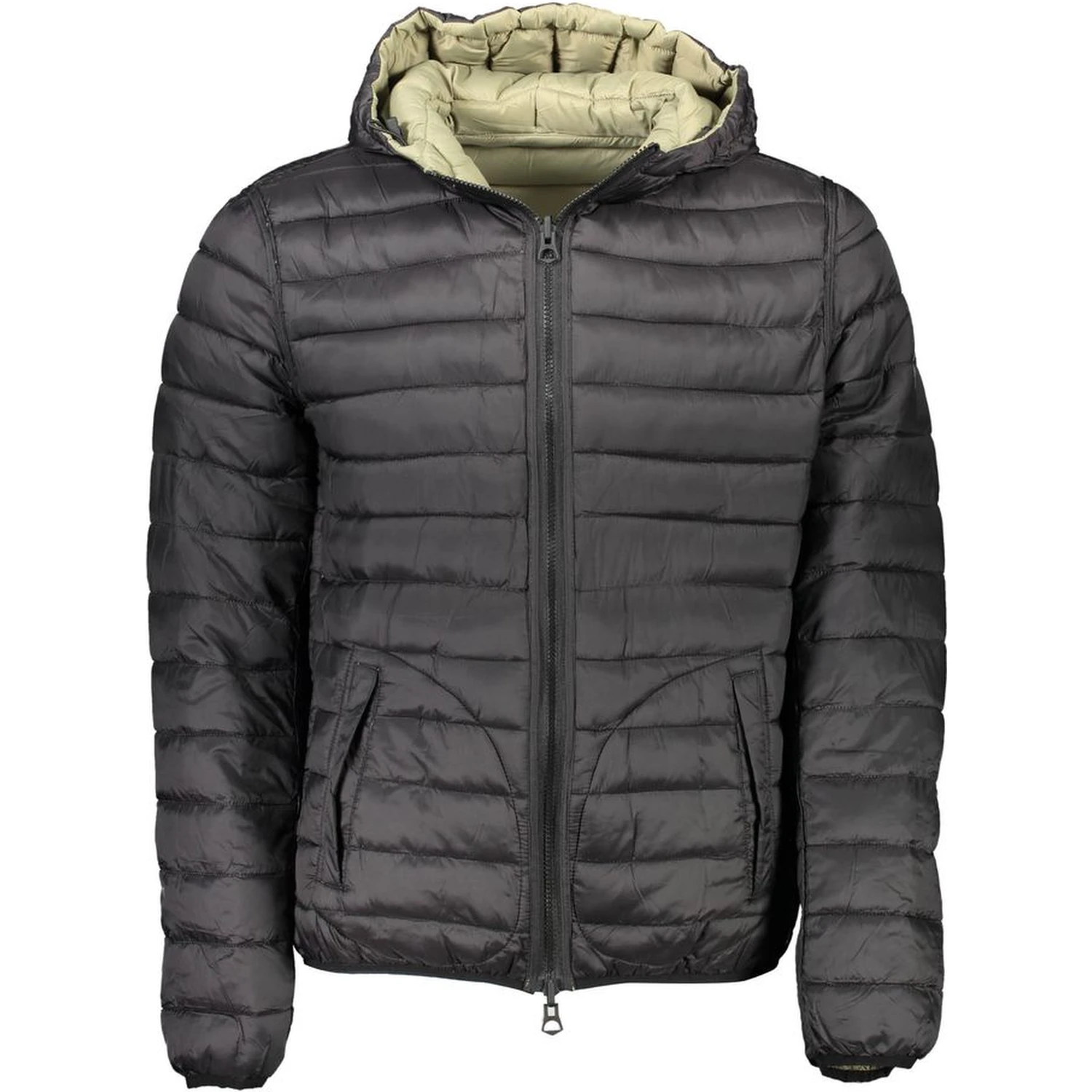 Green Nylon Men Jacket