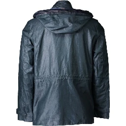 Green Polyester Men Jacket