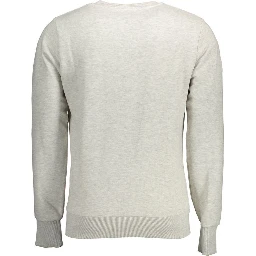 Gray Cotton Men Sweater