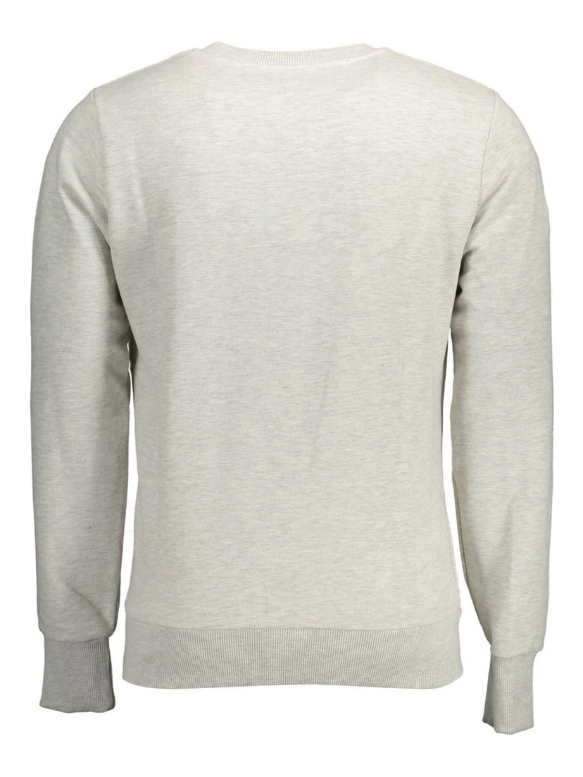 Gray Cotton Men Sweater