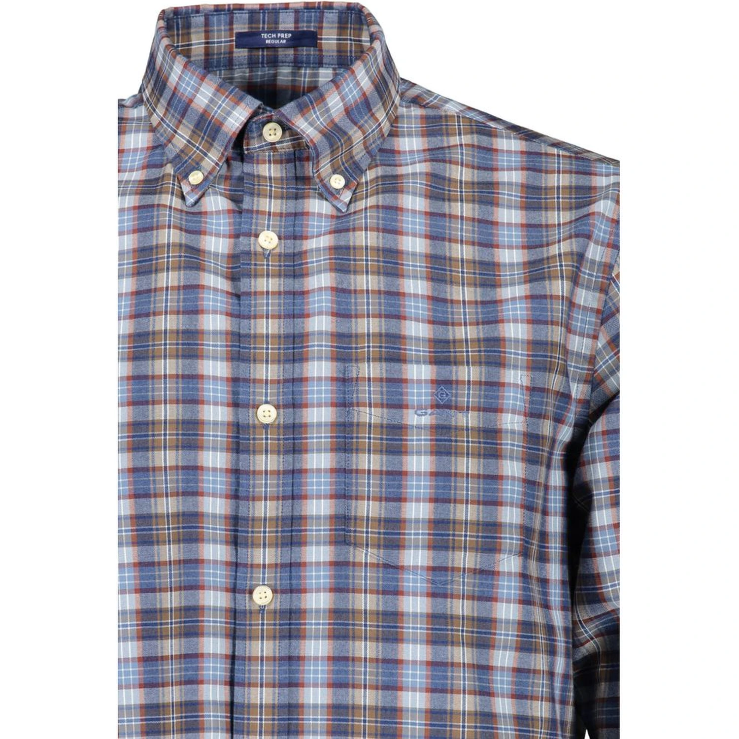 Blue Cotton Men Shirt