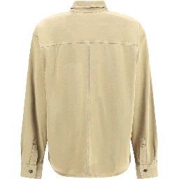 Beige Cotton Dress Shirt