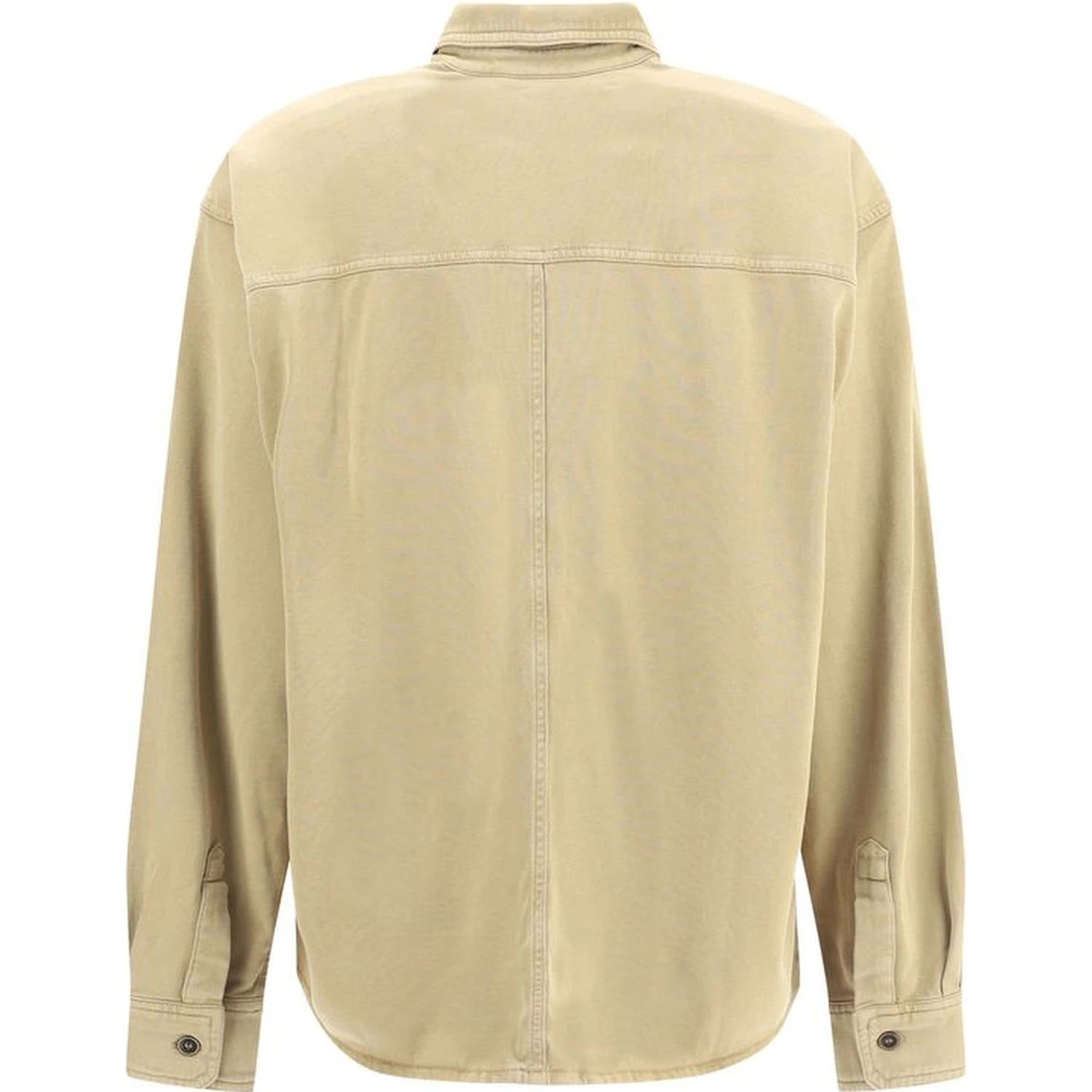 Beige Cotton Dress Shirt