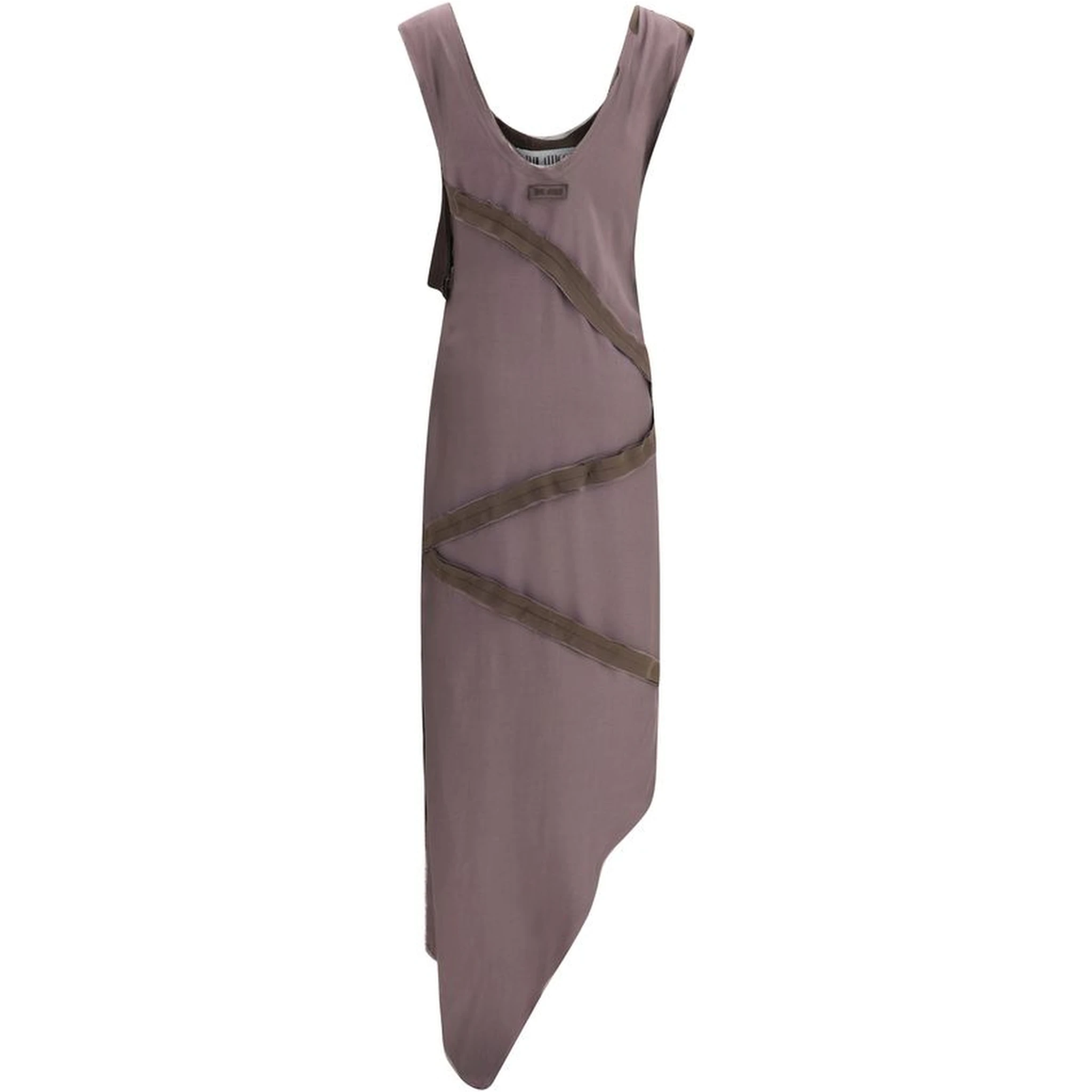 Brown Viscose Casual Dress