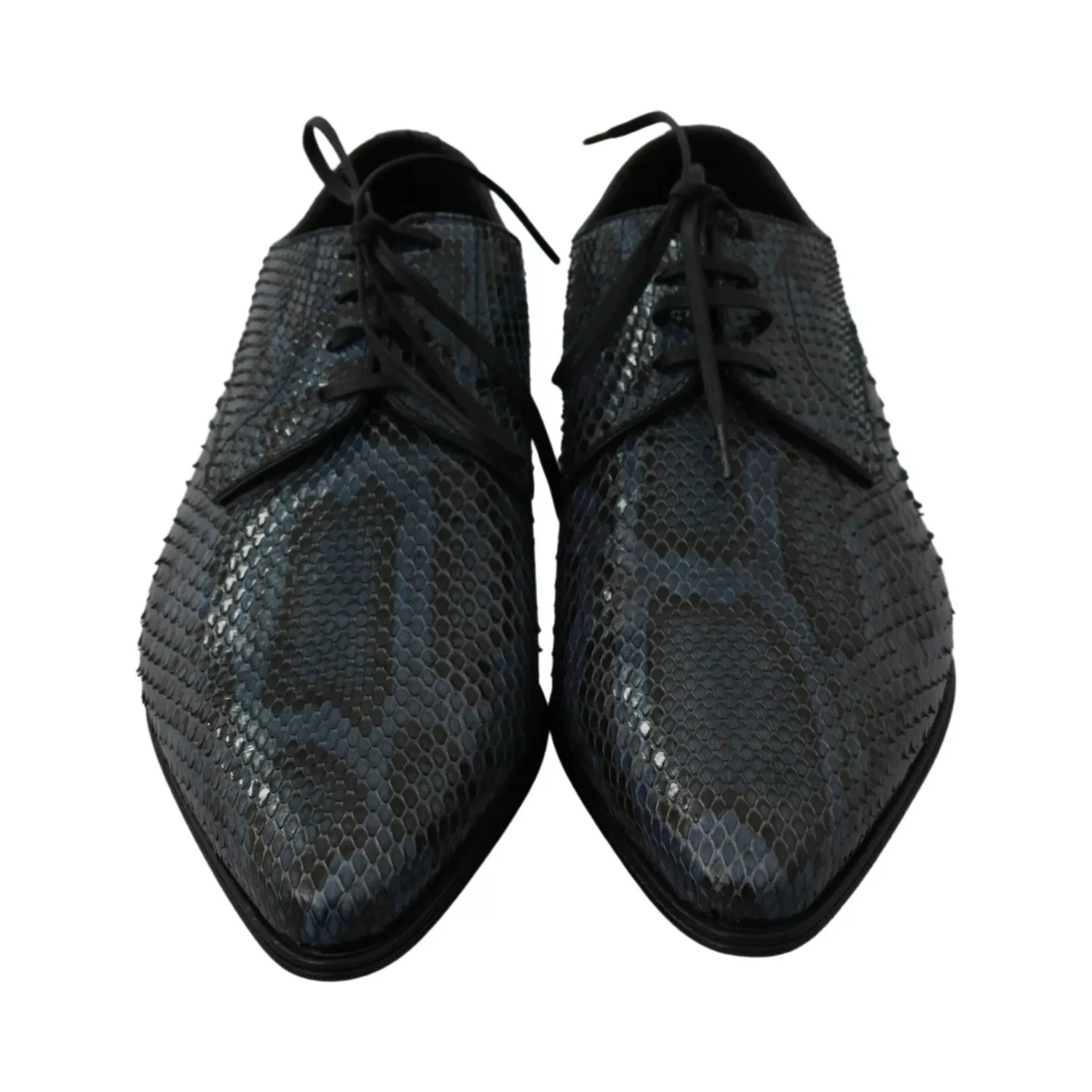 Blue Python Leather Snakeskin Shoes