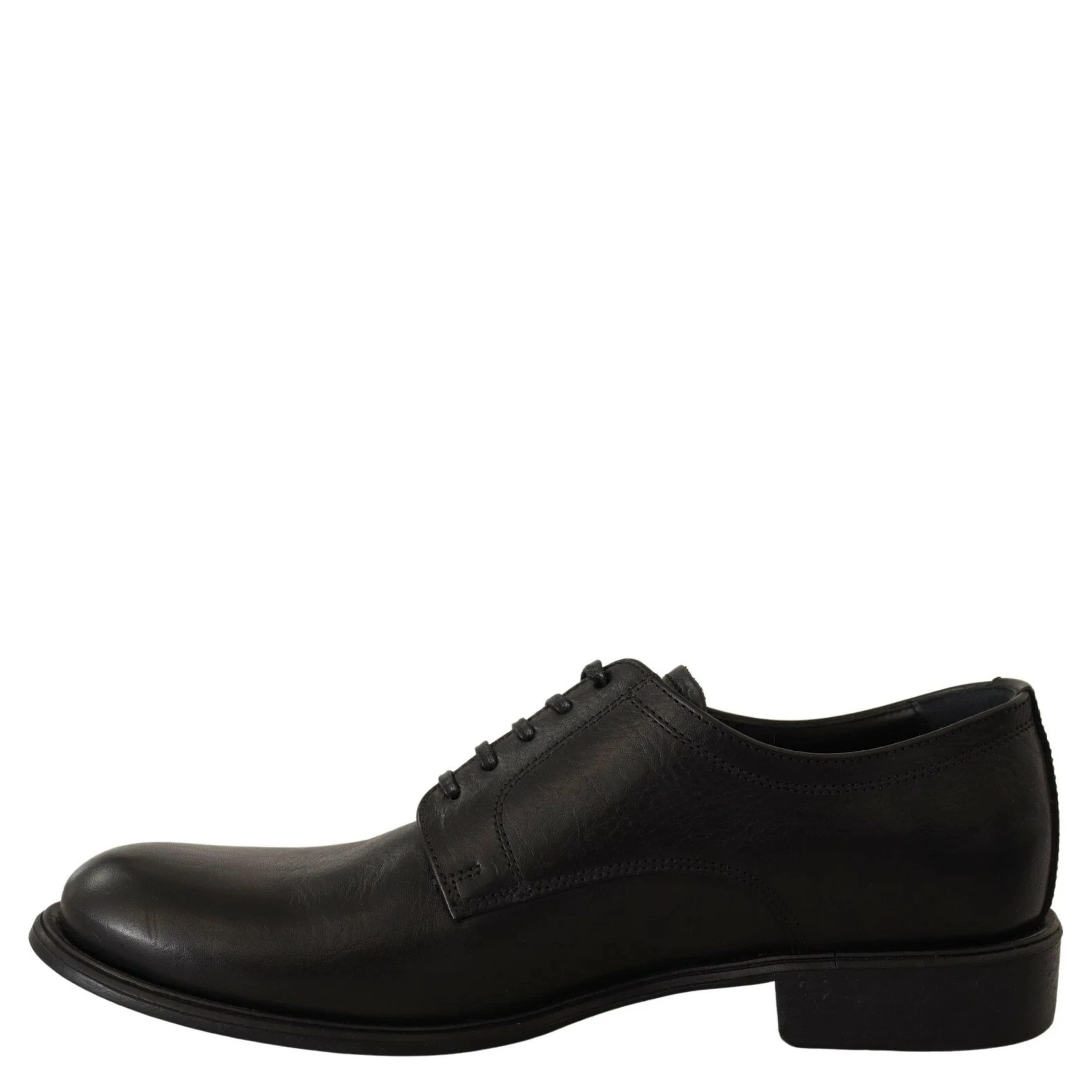 Black Lace Up Leather Men Formal Derby Shoes