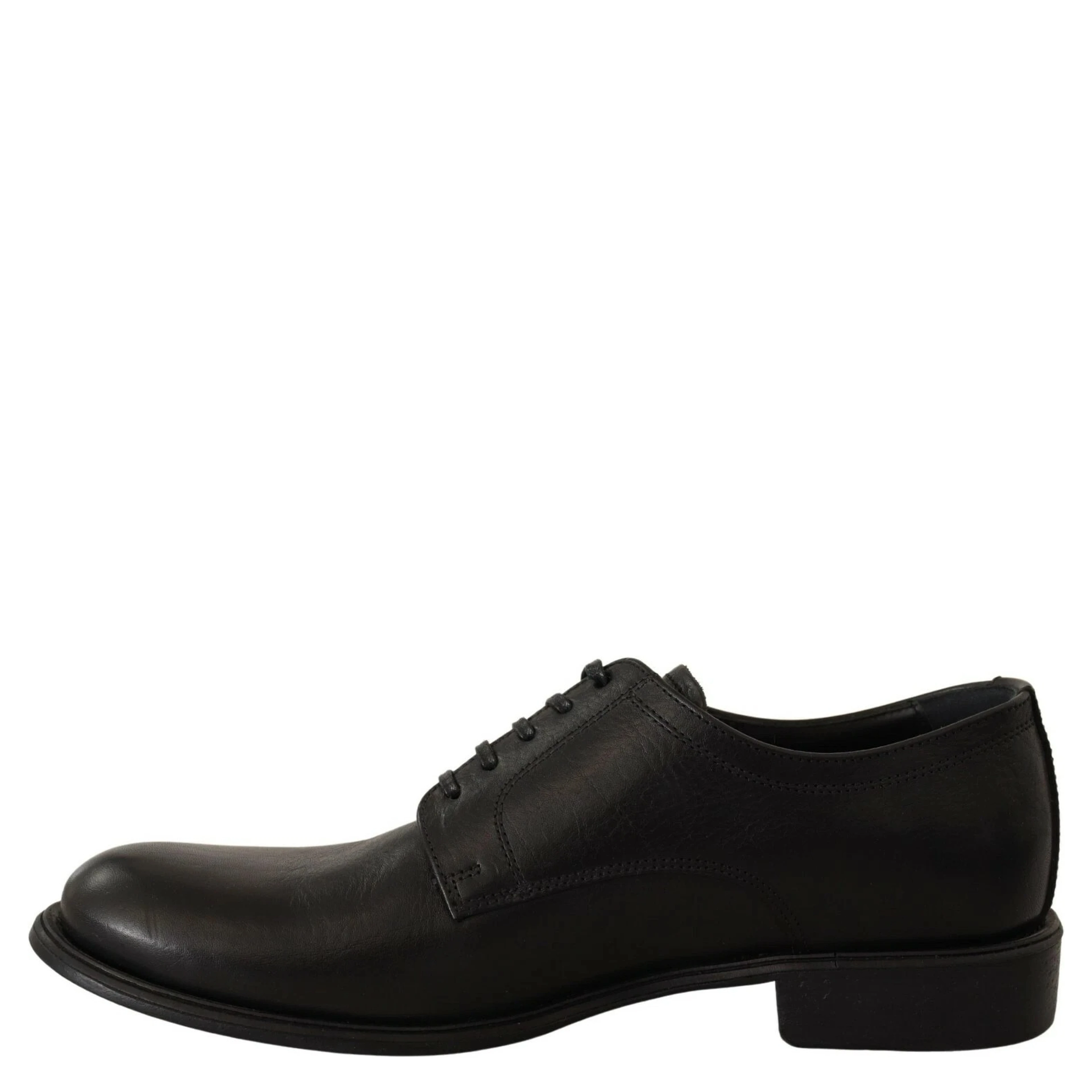 Black Lace Up Leather Men Formal Derby Shoes