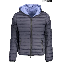Blue Nylon Jackets & Coat