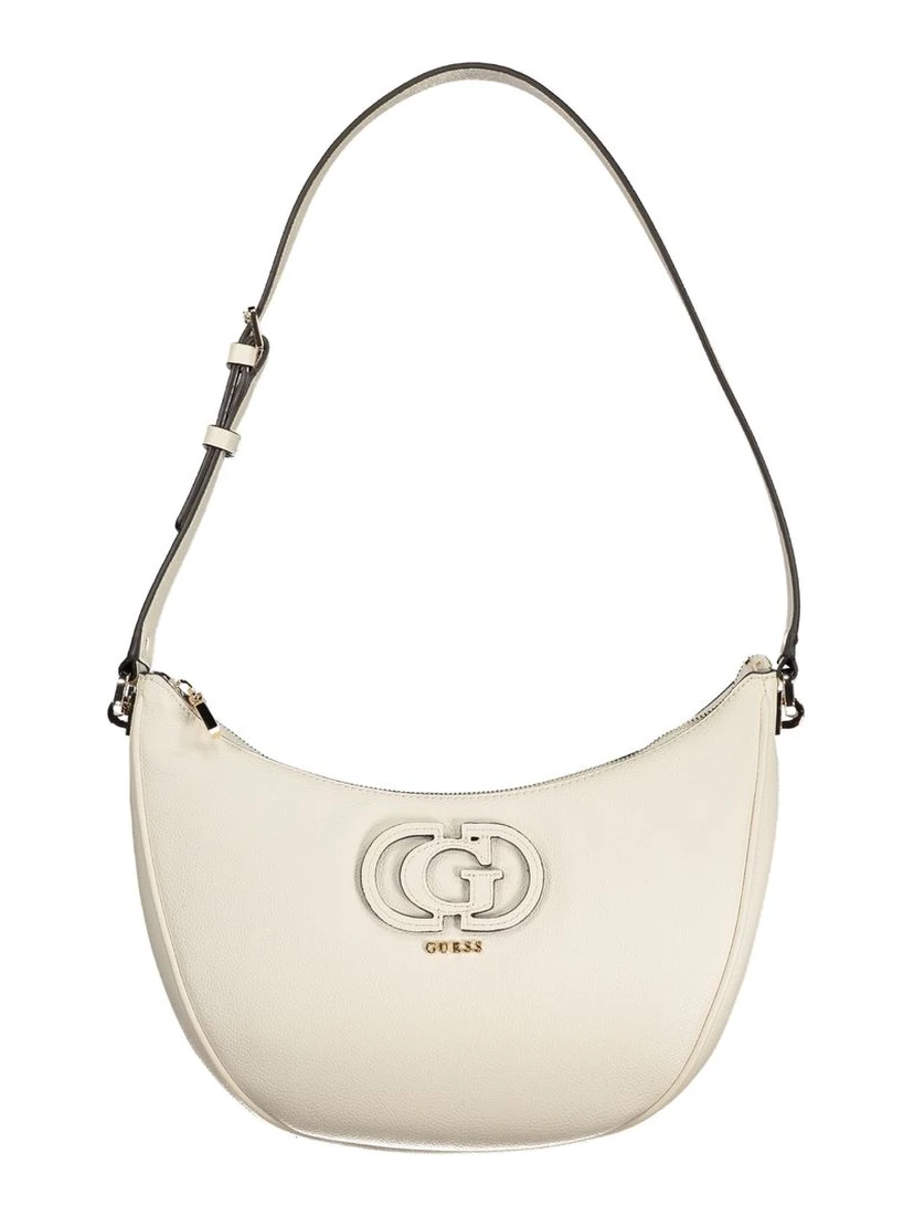 White Polyethylene Women Handbag