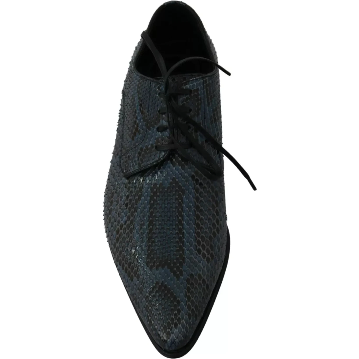 Blue Python Leather Snakeskin Shoes