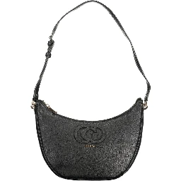 Black Polyethylene Women Handbag