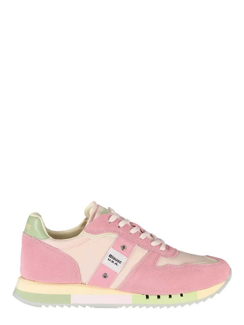 Pink Leather Women Sneaker