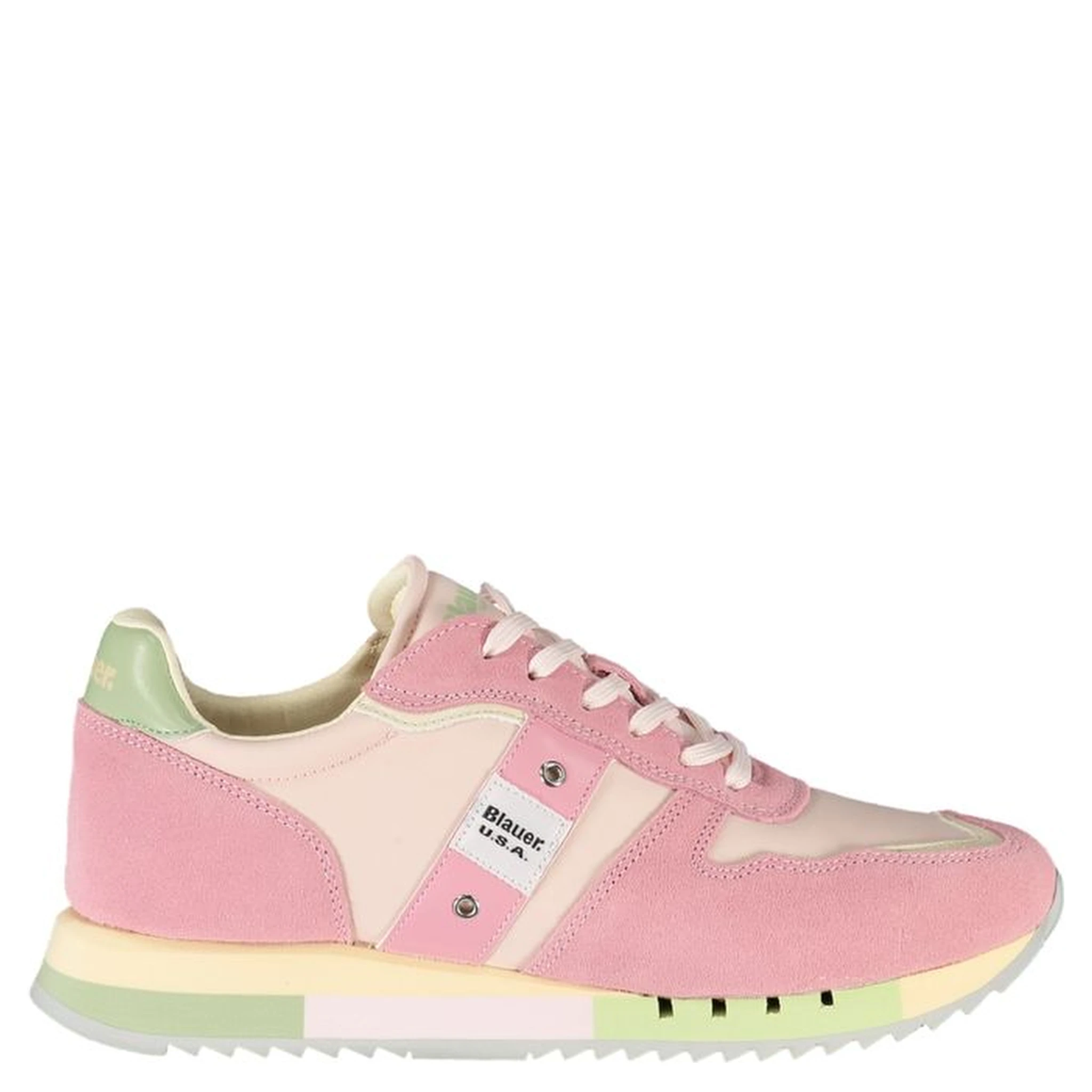 Pink Leather Women Sneaker
