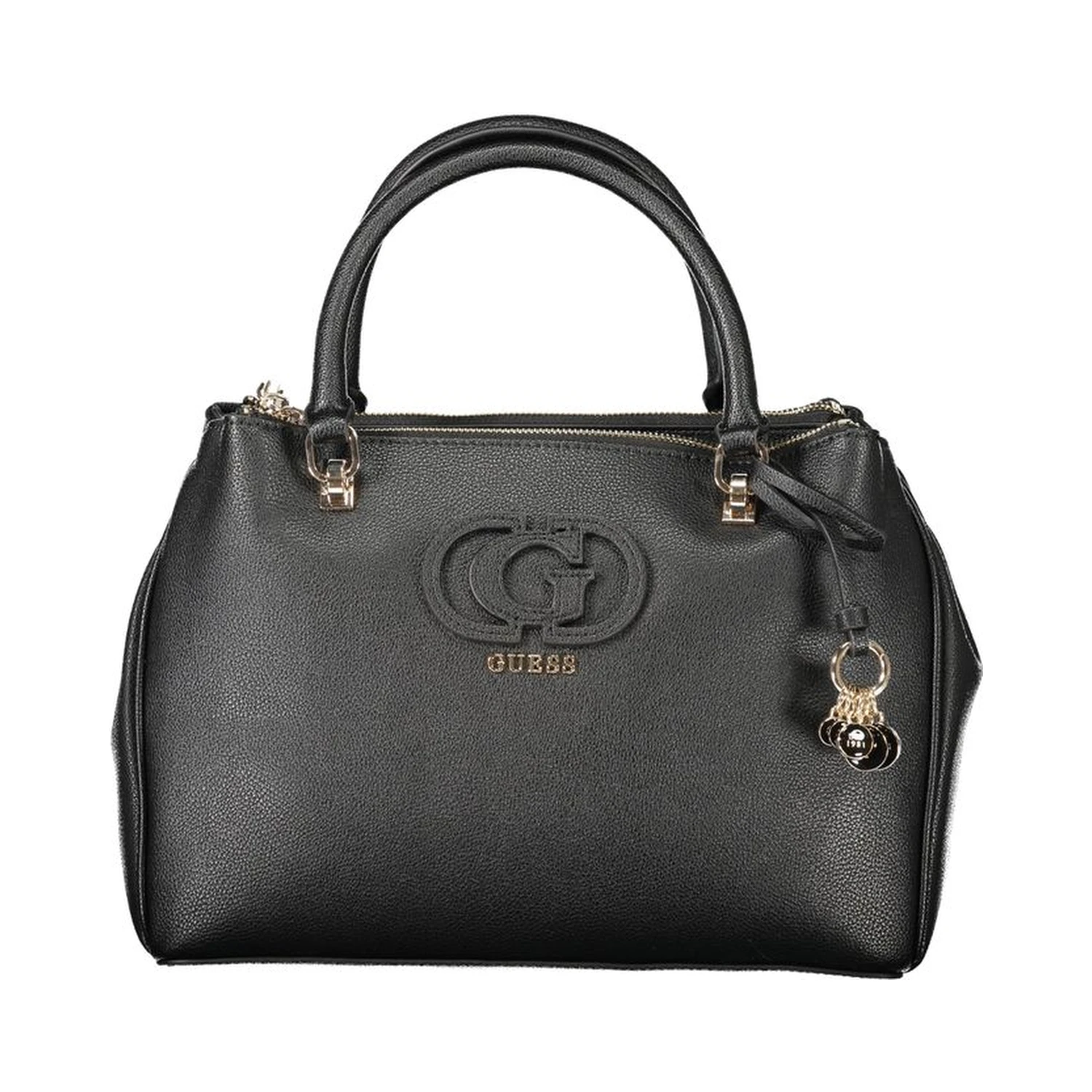 Black Polyethylene Women Handbag