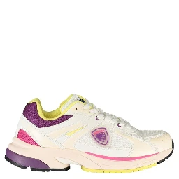 White Polyester Women Sneaker