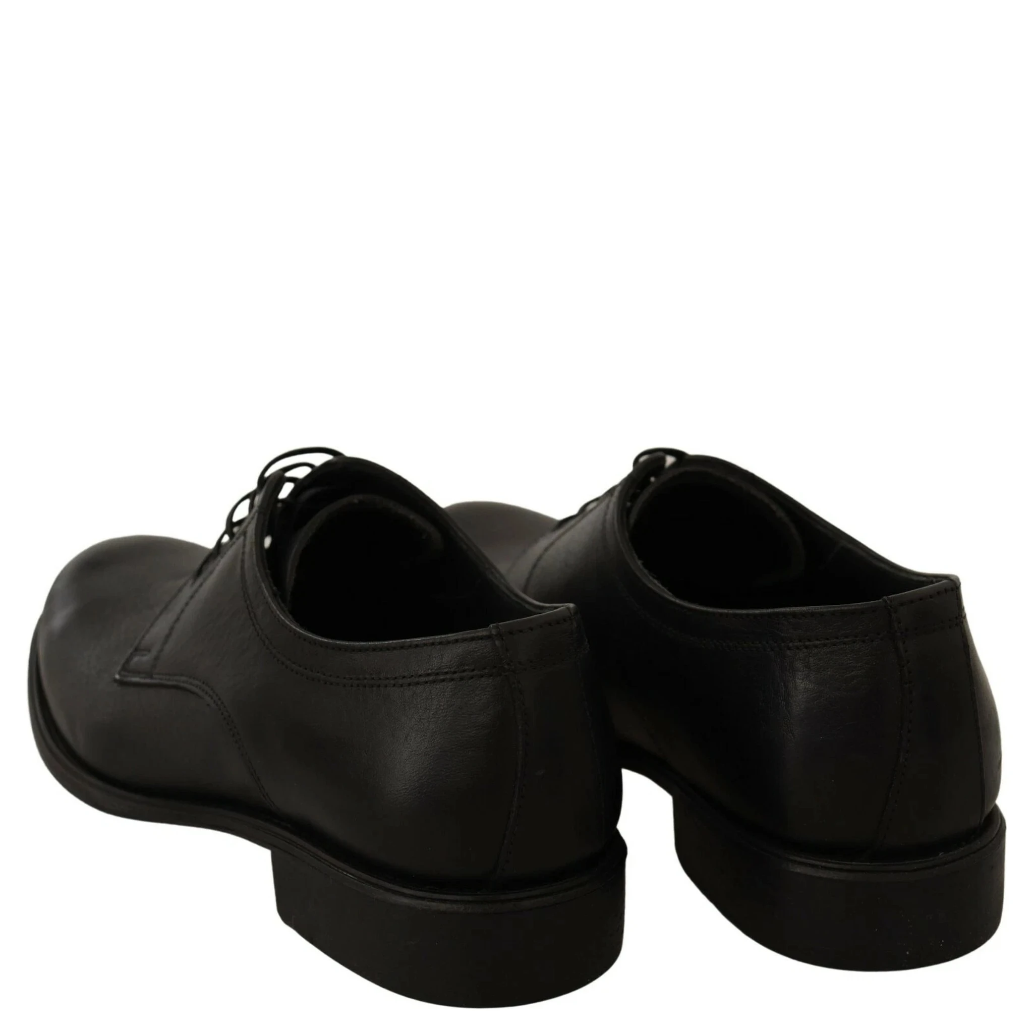 Black Lace Up Leather Men Formal Derby Shoes