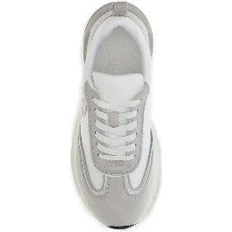White Rubber Athletic Sneakers
