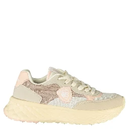 Beige Polyester Women Sneaker