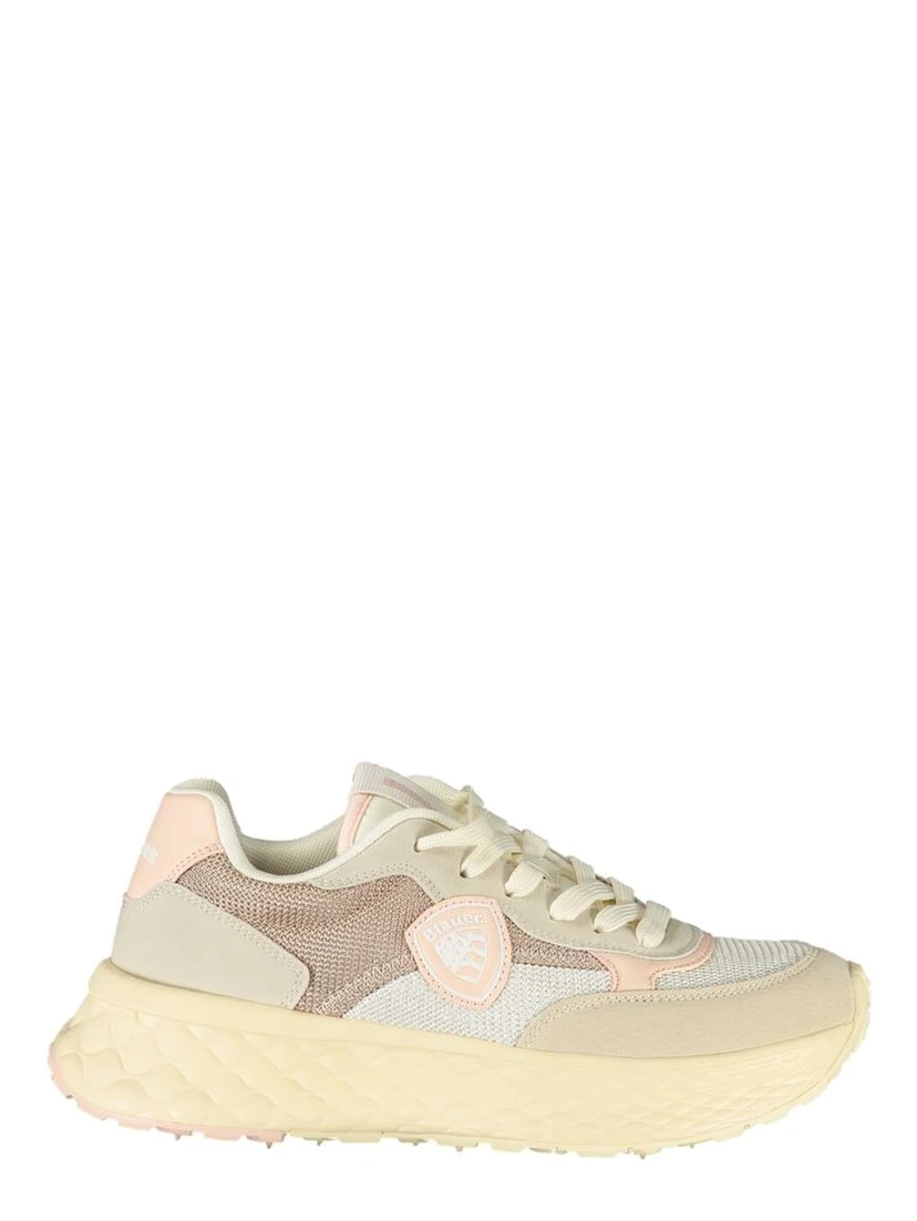 Beige Polyester Women Sneaker