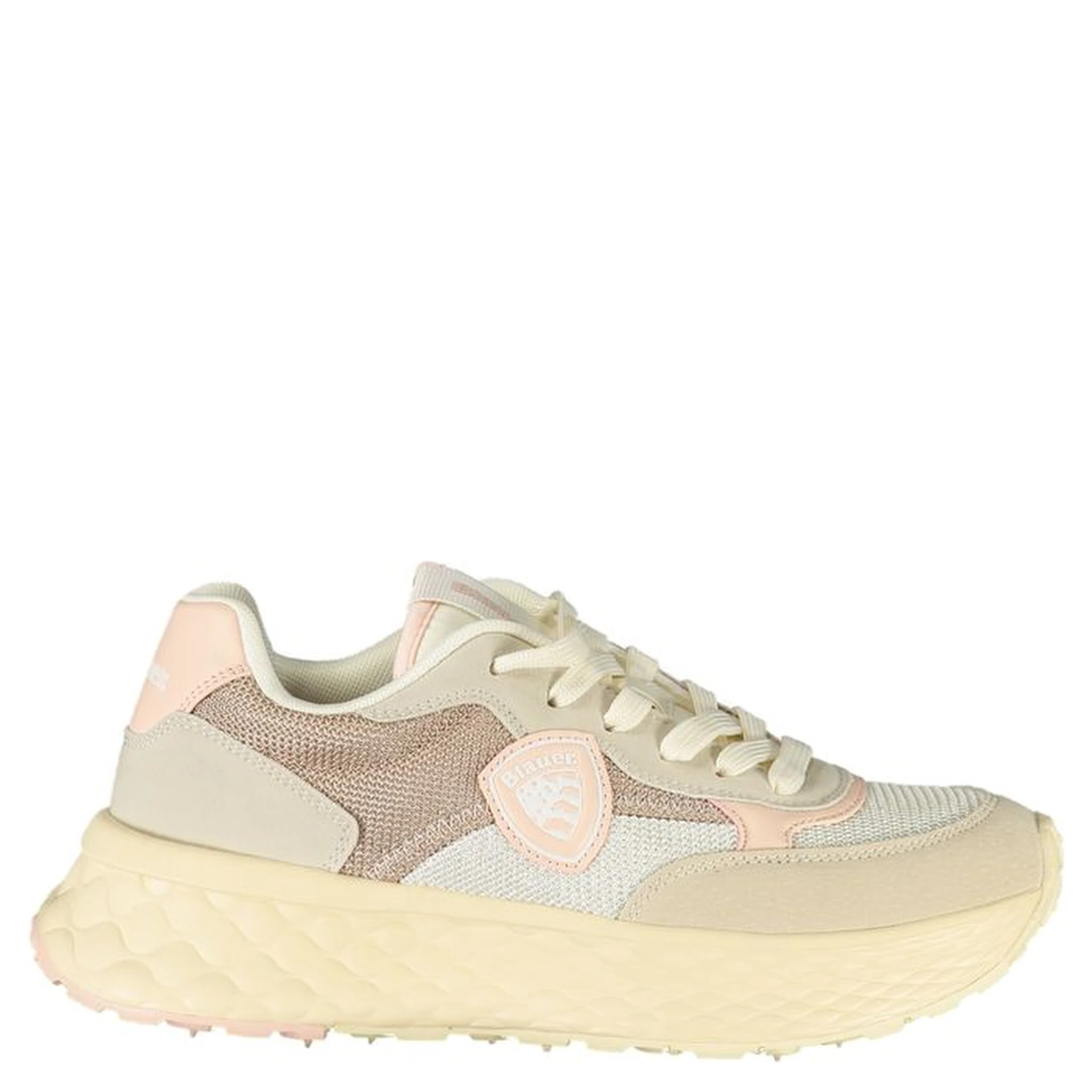 Beige Polyester Women Sneaker