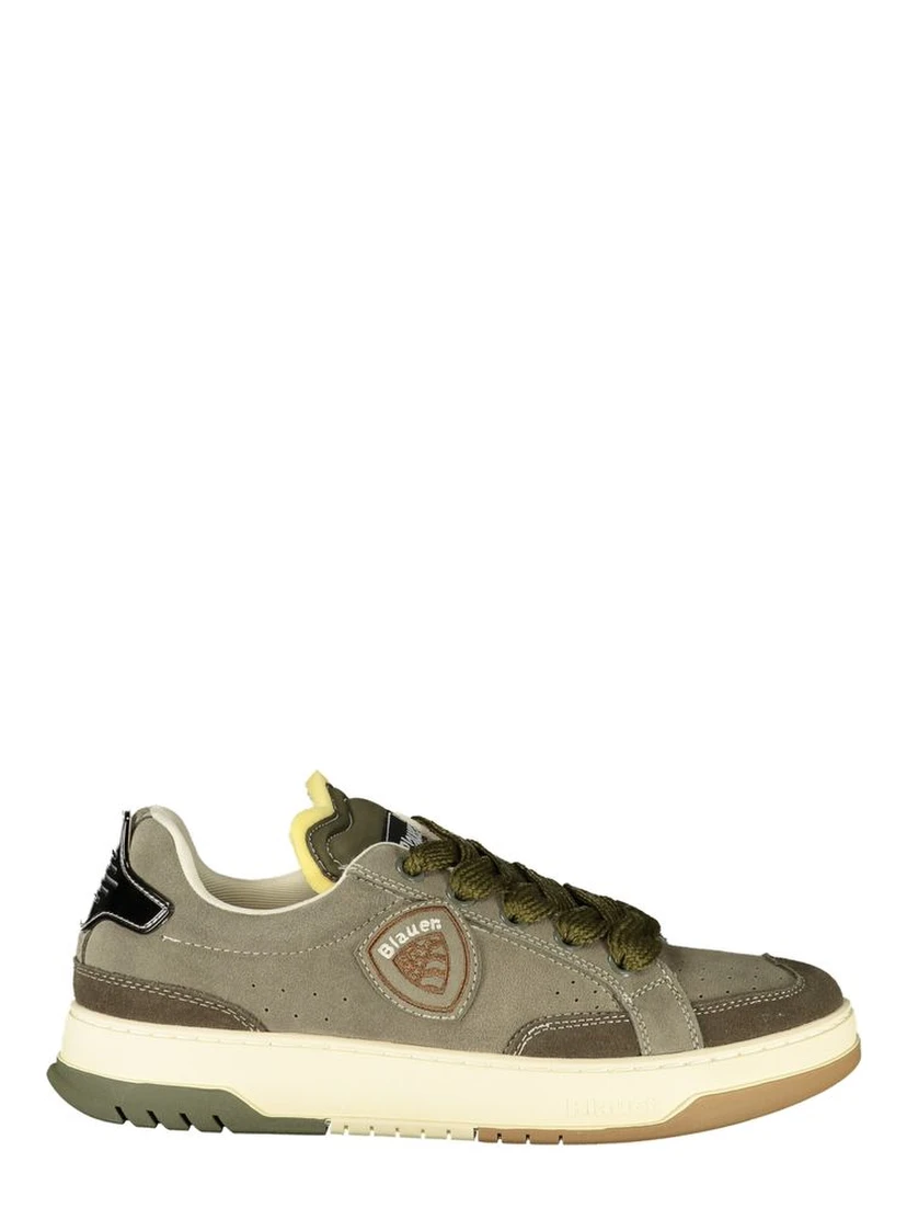 Green Leather Men Sneaker