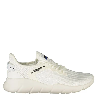White Polyester Men Sneaker