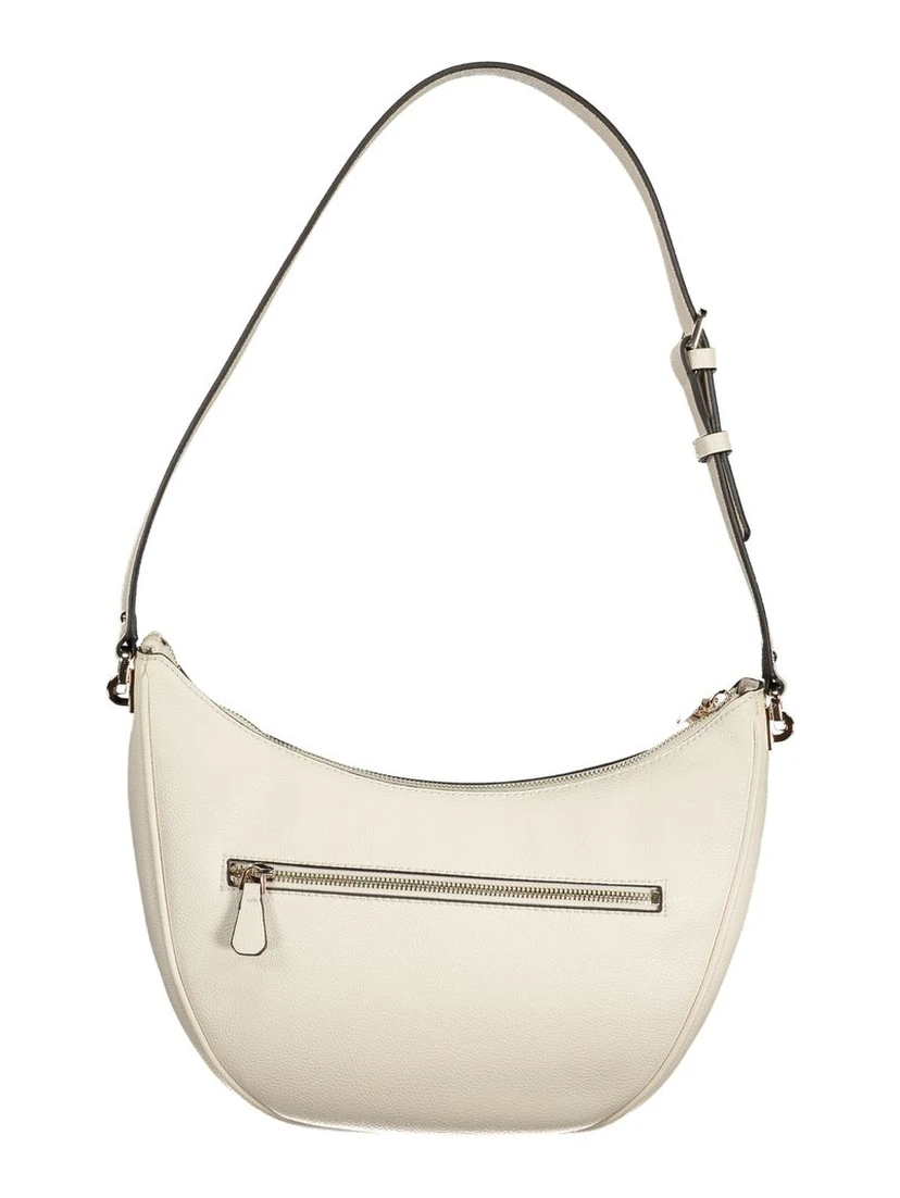White Polyethylene Women Handbag