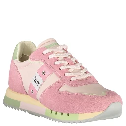 Pink Leather Women Sneaker