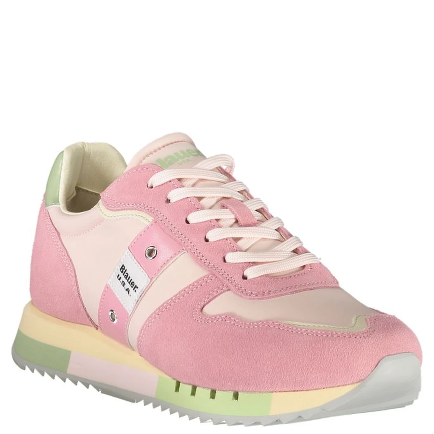 Pink Leather Women Sneaker