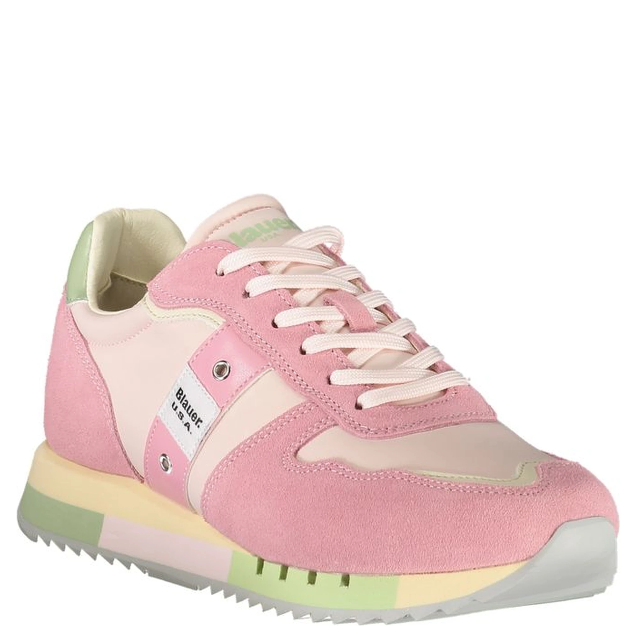 Pink Leather Women Sneaker