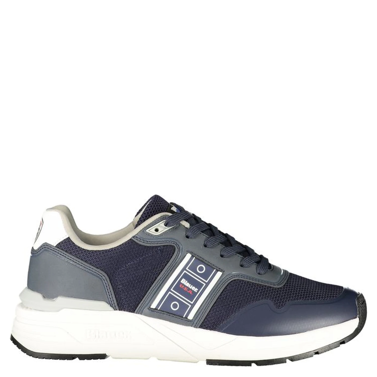 Blue Polyester Men Sneaker