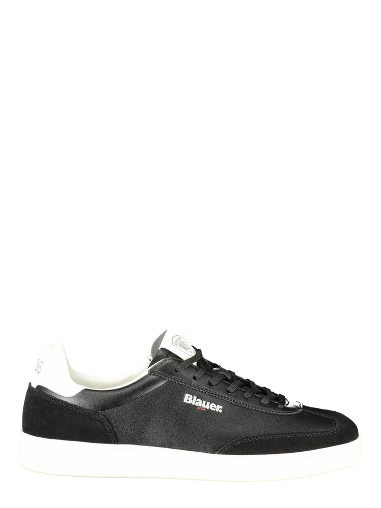 Black Leather Men Sneaker
