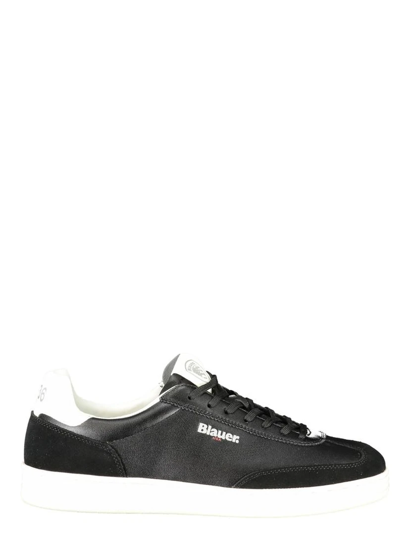 Black Leather Men Sneaker