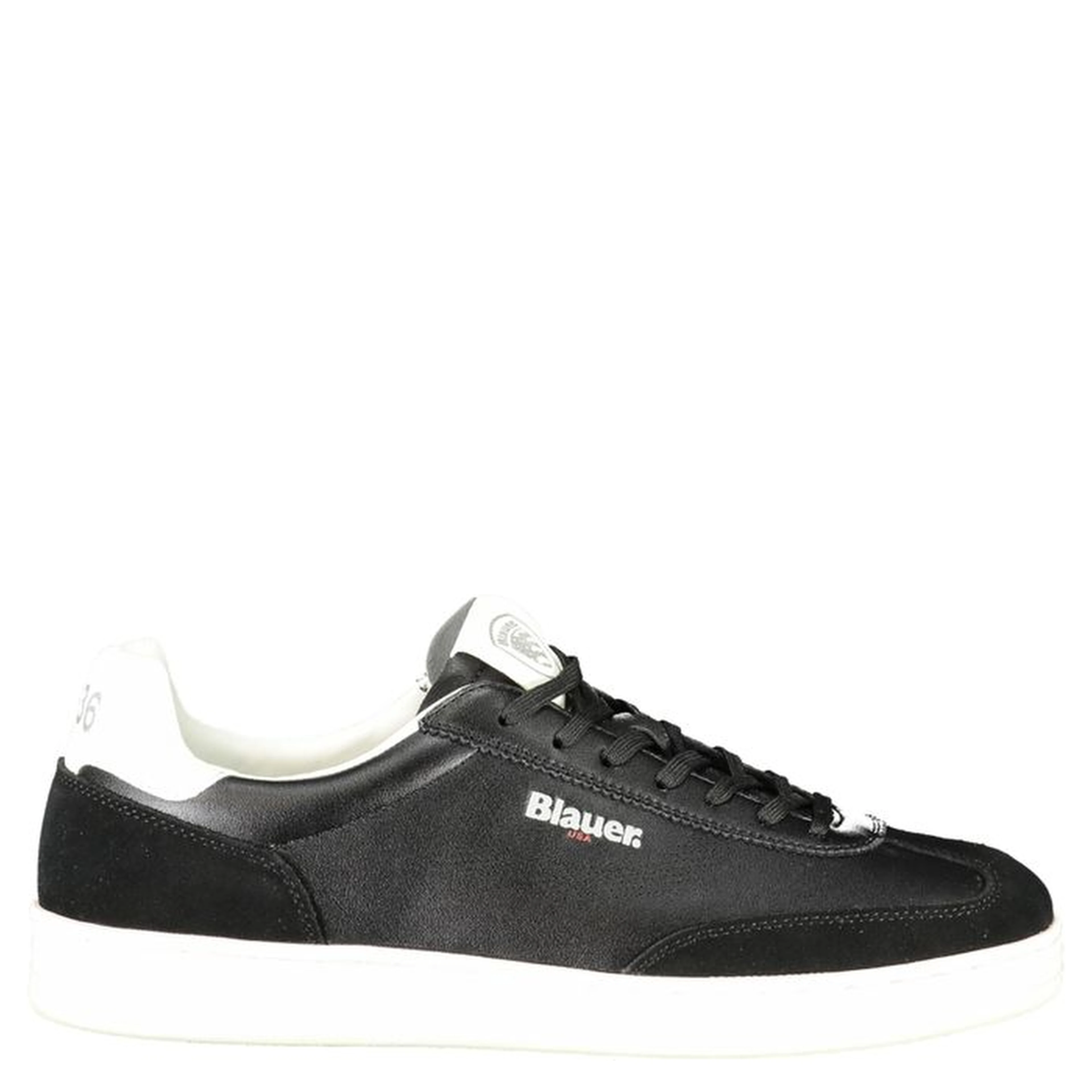 Black Leather Men Sneaker