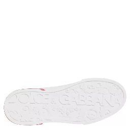 White Red Portofino Low Top Sneakers Shoes