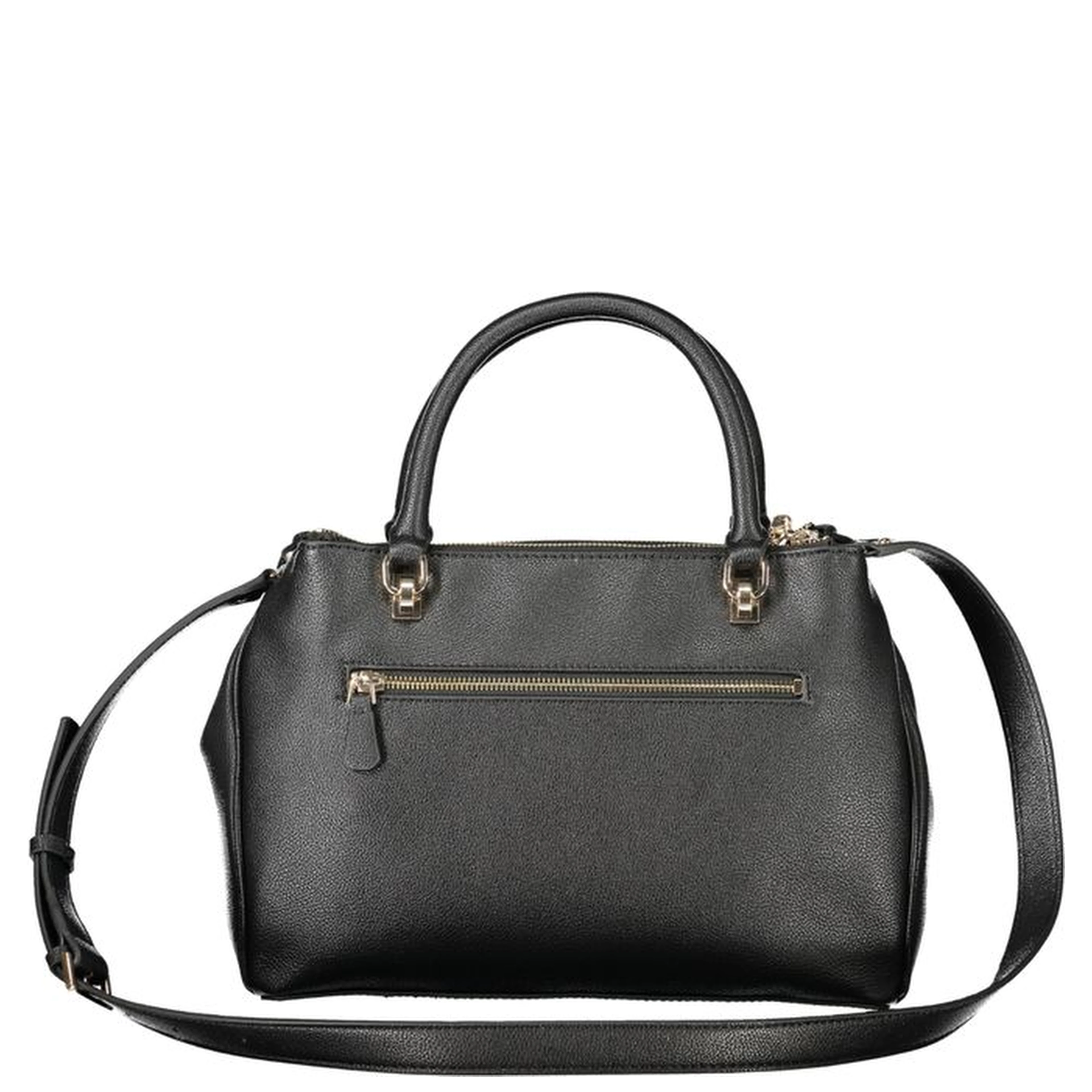 Black Polyethylene Women Handbag