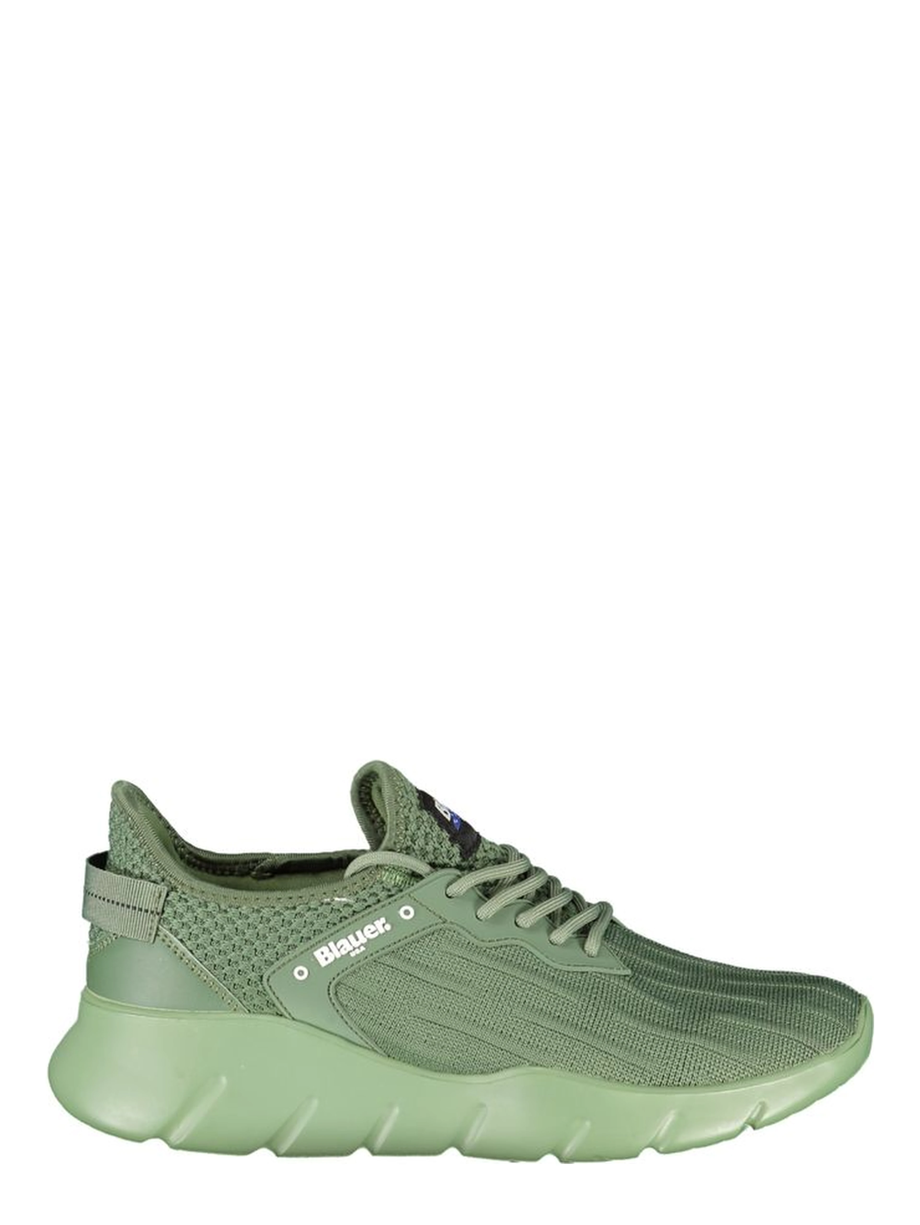 Green Polyester Men Sneaker