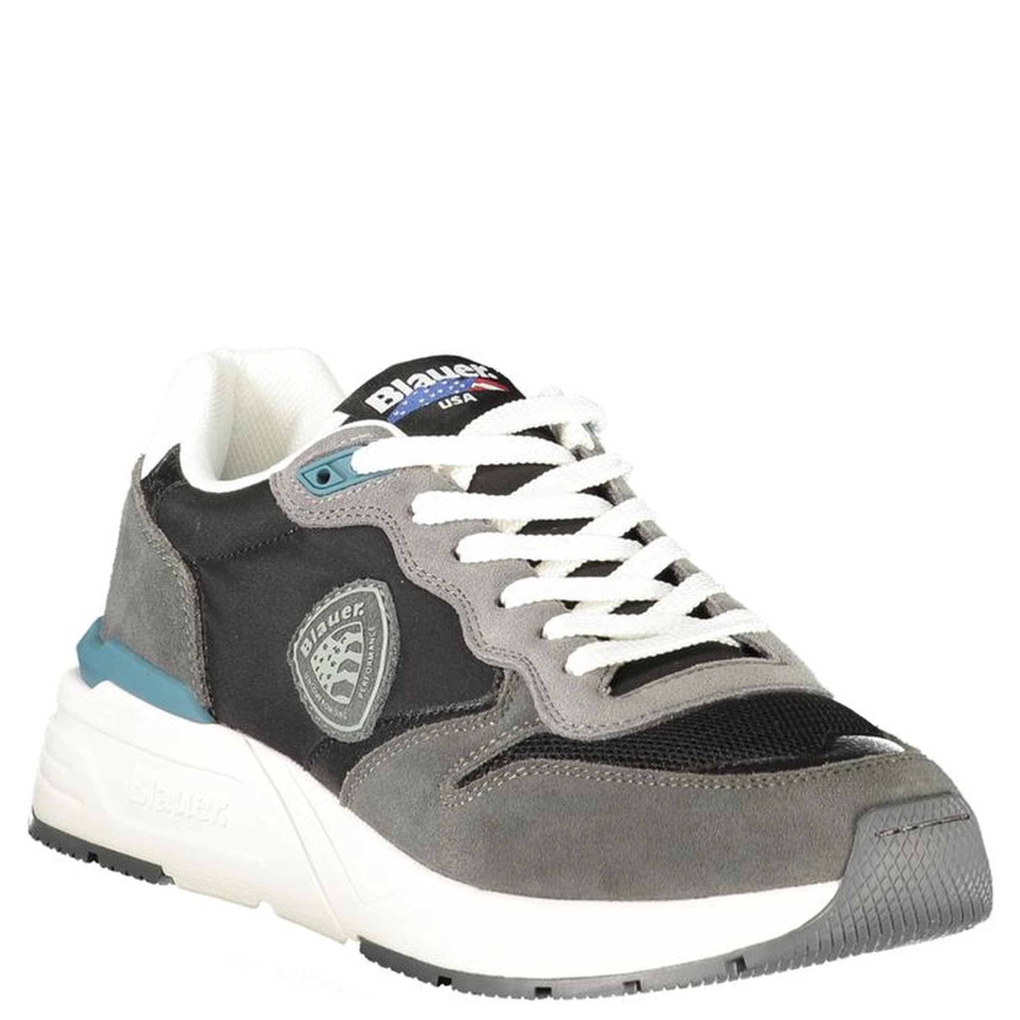 Black Leather Men Sneaker