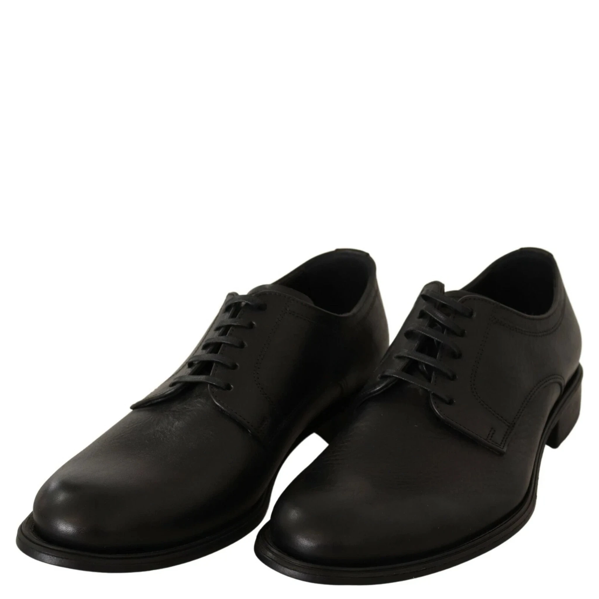 Black Lace Up Leather Men Formal Derby Shoes