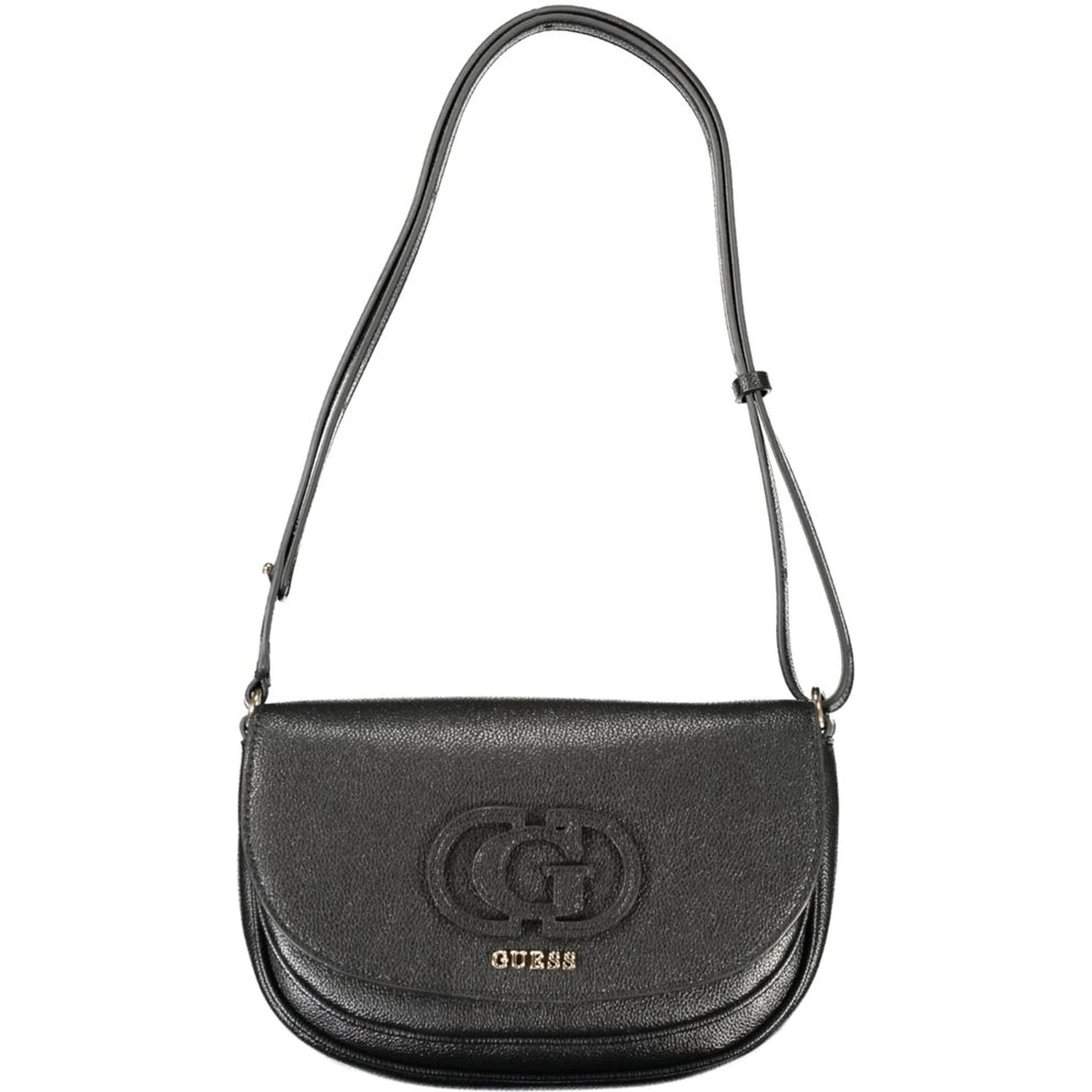 Black Polyethylene Women Handbag