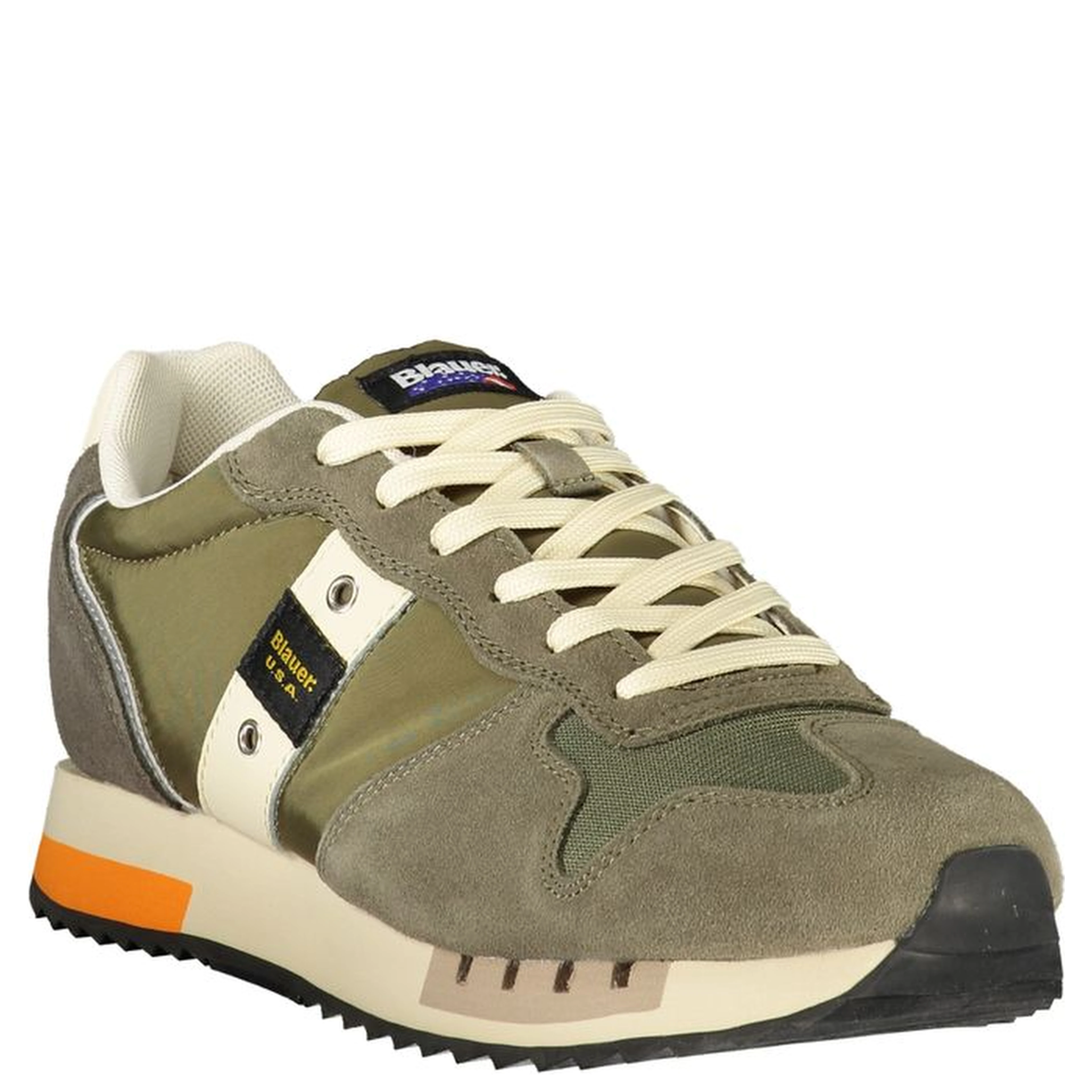 Green Polyester Men Sneaker