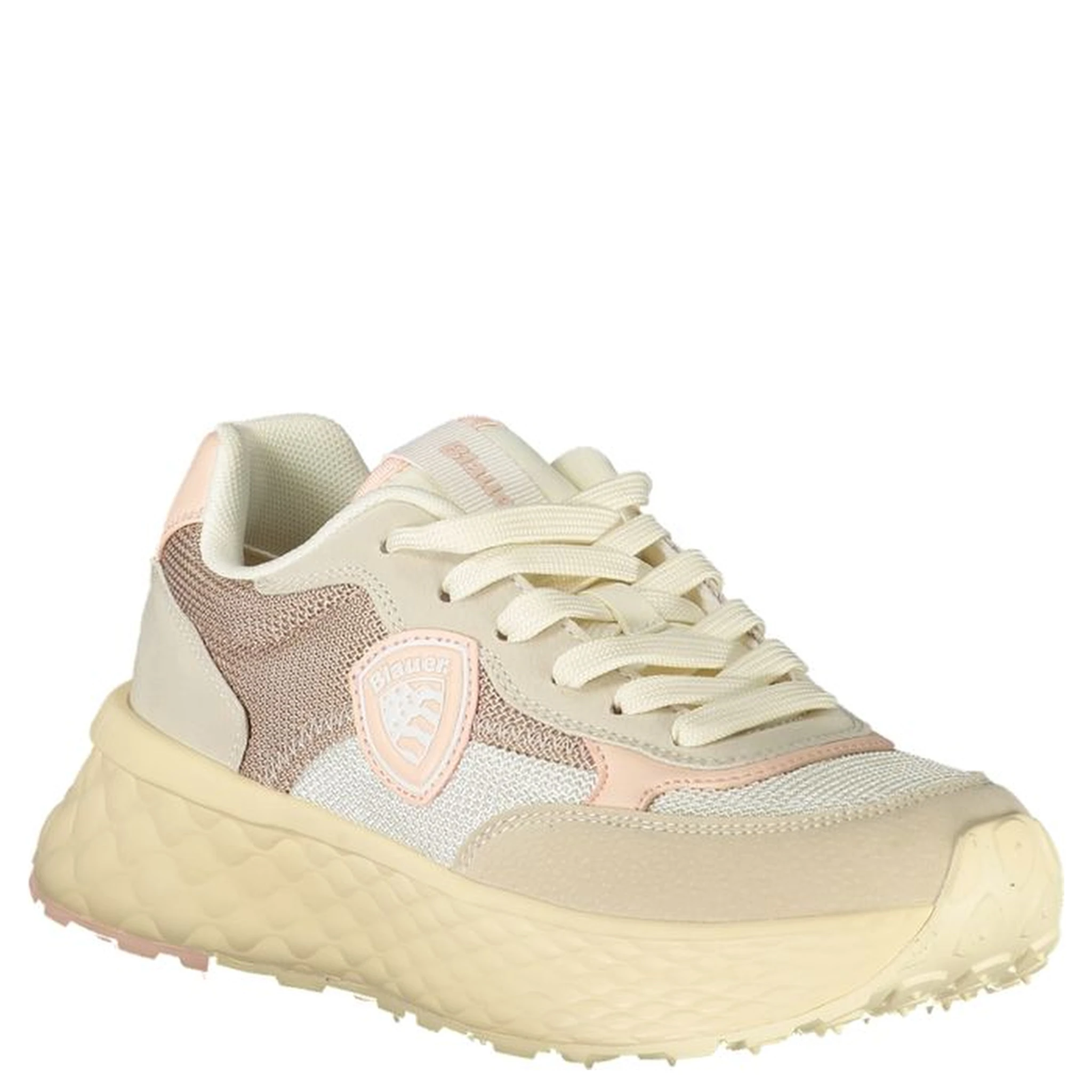Beige Polyester Women Sneaker