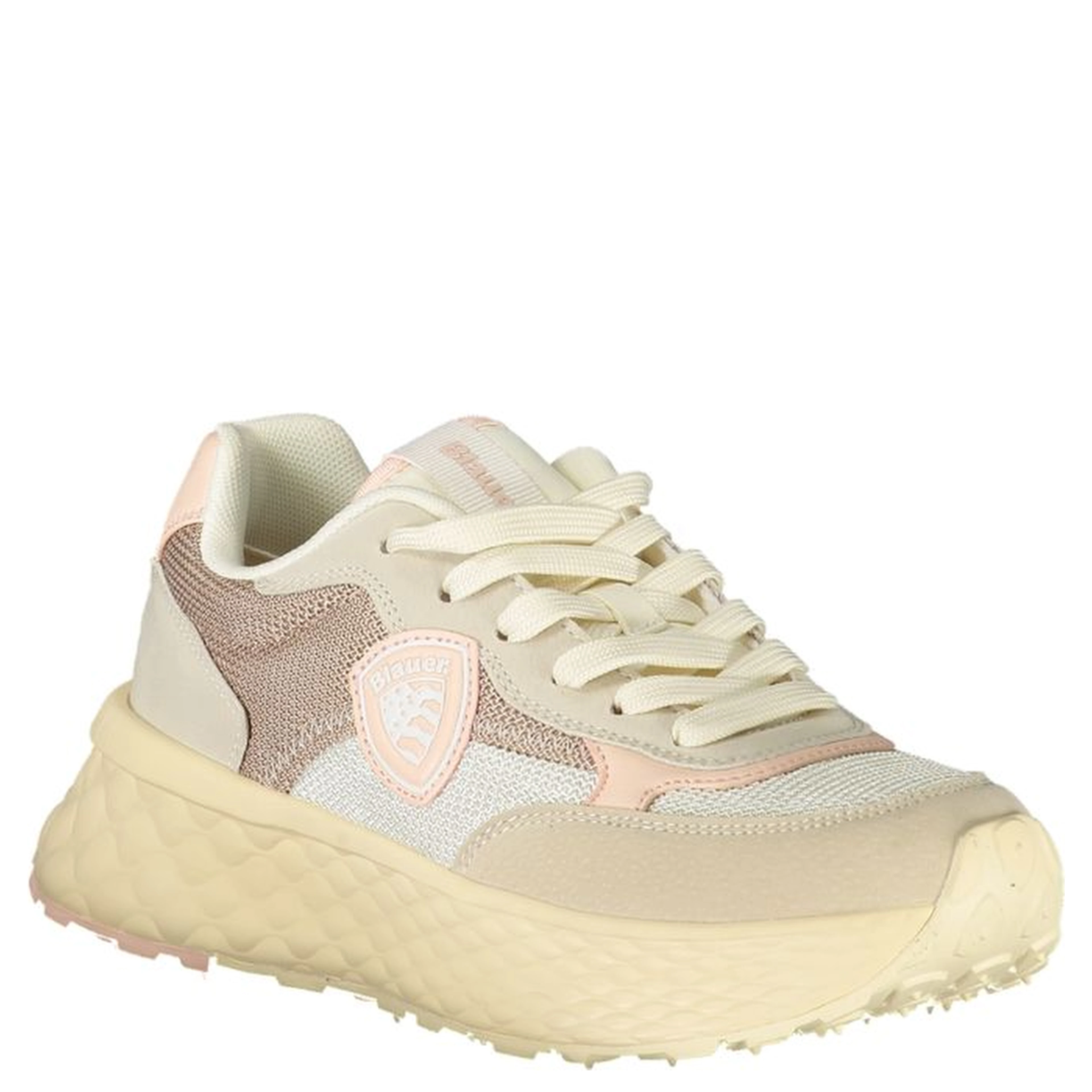 Beige Polyester Women Sneaker